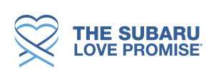The Subaru Love Promise heart logo.