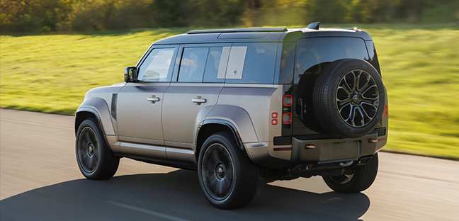 Land Rover on the open road